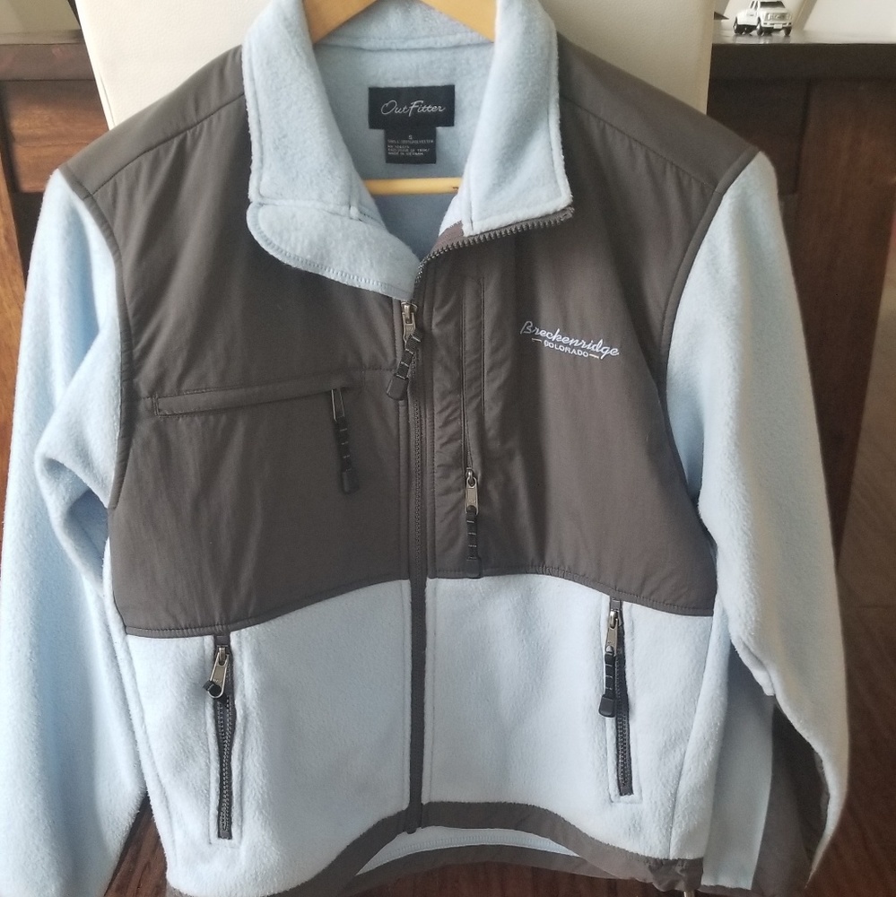 Light Blue Fleece Jacket